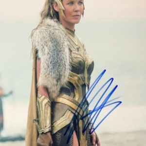 Connie Nielsen as Queen Hippolyta in Wonder Woman, signed in blue marker