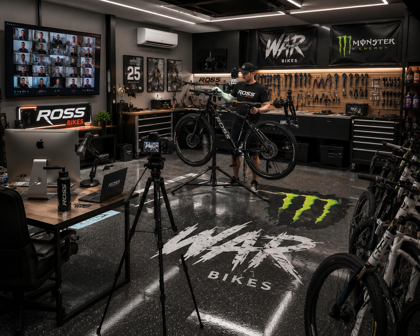Garage converted into a Content Crib production and commerce studio